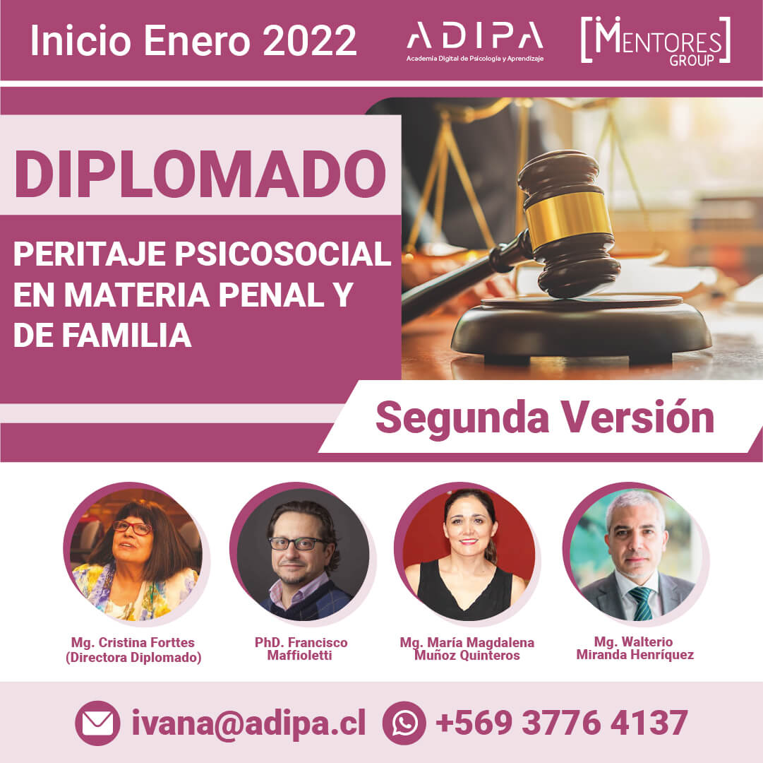 Inscripción Diplomado En Peritaje Psicosocial Adipa México 9141