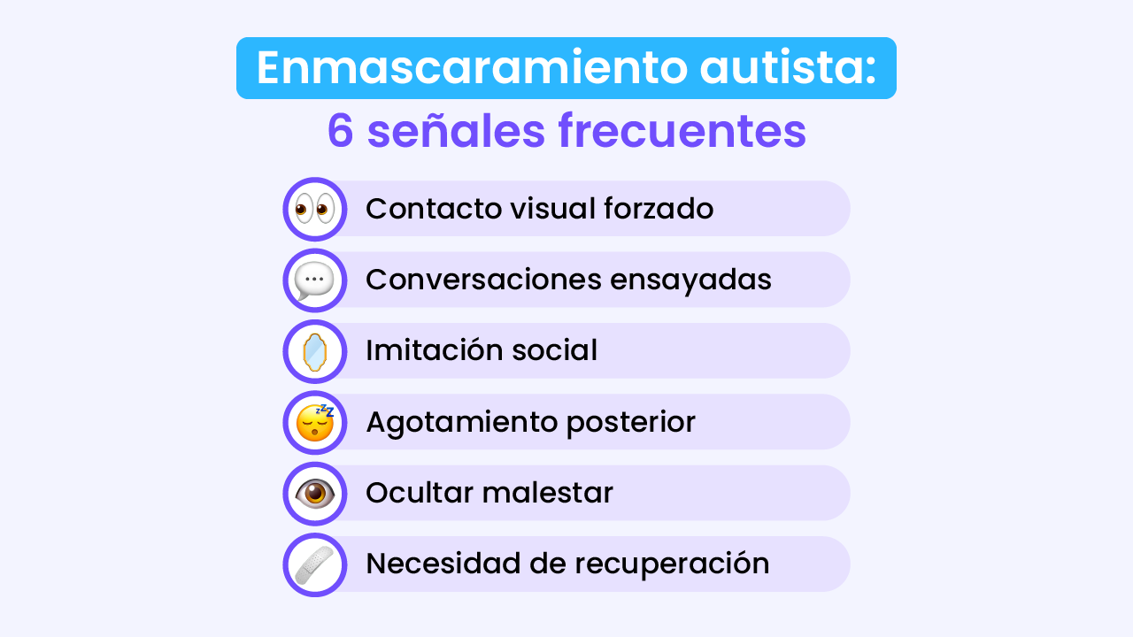 6 señales de enmascaramiento autista