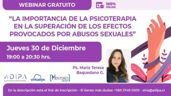 Seminario: La importancia de la Psicoterapia en la superación de los efectos provocados por abusos sexuales